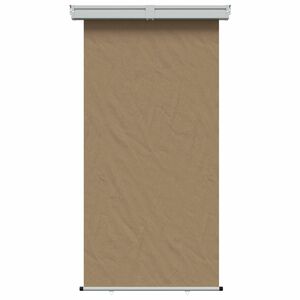 vidaXL Balkongsidomarkis 100% polyester, j&auml;rn, st&aring;l