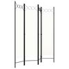 vidaXL Rumsavdelare 4 paneler vit 160x180 cm