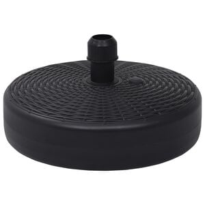 vidaXL Parasollfot sand/vattenfylld 24 L svart