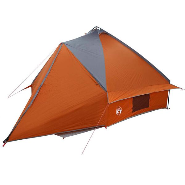 vidaXL Teepee T&auml;lt med tak Gr&aring; och orange 490 x 410 x 210 cm