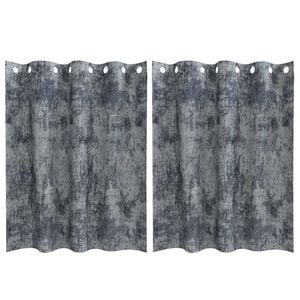 vidaXL Sammetsgardiner 2 pcs Silvergrå 140 x 140 cm Sammet