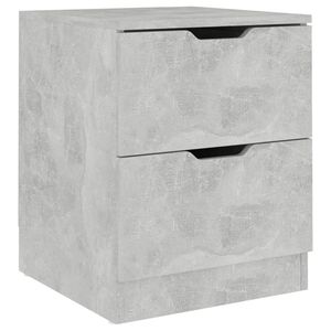vidaXL S&auml;ngbord betonggr&aring; 40x40x50 cm konstruerat tr&auml;