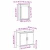 vidaXL Badrumsmöbelset 2 pcs Brun 60 x 30 x 60 cm Konstruerat trä