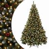 vidaXL Plast Hingad Julgran 300 cm 1000 LED-lampor Varmvit PVC