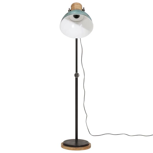 vidaXL Golvlampa 25 W n&ouml;tt bl&aring; 30x30x100-150 cm E27