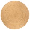 vidaXL Jutematta fl&auml;tad rund 180 cm rund
