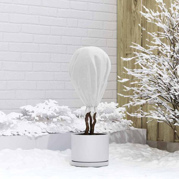 vidaXL Frostskydd f&ouml;r v&auml;xtfleece Vit 50 x 1,6 m Syntetiskt tyg