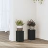 vidaXL V&auml;xtst&auml;ll 2 st svart 10x10x18 cm konstruerat tr&auml;