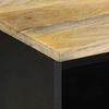 vidaXL Tv-bänk svart 100x33,5x46 cm massivt grovt mangoträ