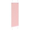 vidaXL Plisserad persienn rosa 45x100cm tyg bredd 44,4cm polyester