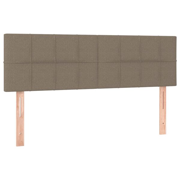vidaXL Huvudgavlar 2 st taupe 72x5x78/88 cm tyg