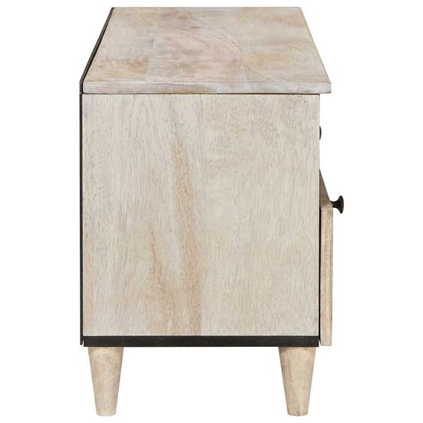 vidaXL TV Enheter med låda Vit 100 x 33 x 46 cm Konstruerat trä