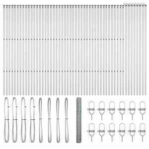 vidaXL St&auml;ngselstolpe Silver