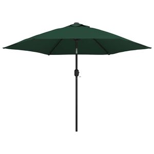 Parasoll Gr&ouml;nt St&aring;l 3 meter