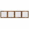 vidaXL Hundgrind med st&auml;llningar 4 pcs R&ouml;kt ek 100 x 100 cm