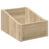 vidaXL LP-skivl&aring;da Sonoma-ek 23 x 33 x 16 cm Konstruerat tr&auml;