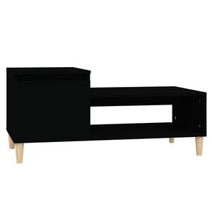 vidaXL Soffbord svart 100x50x45 cm konstruerat tr&auml;