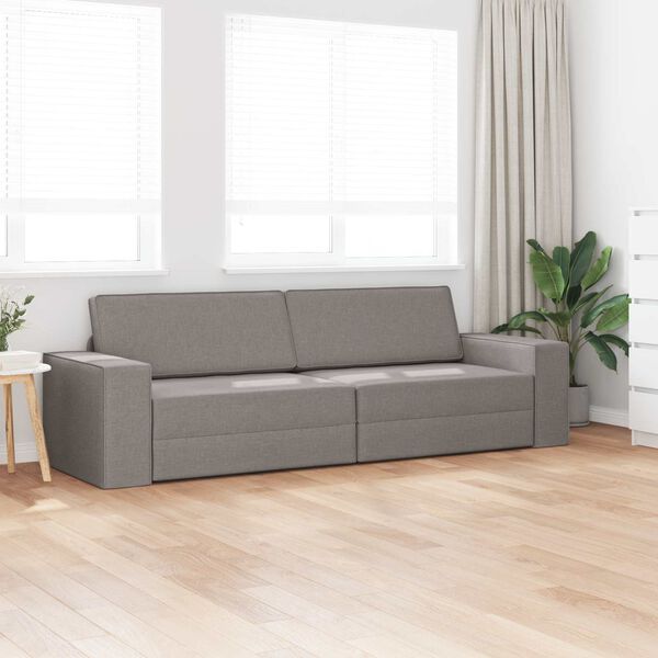 vidaXL Soffs&auml;ng 200cm Taupe tyg