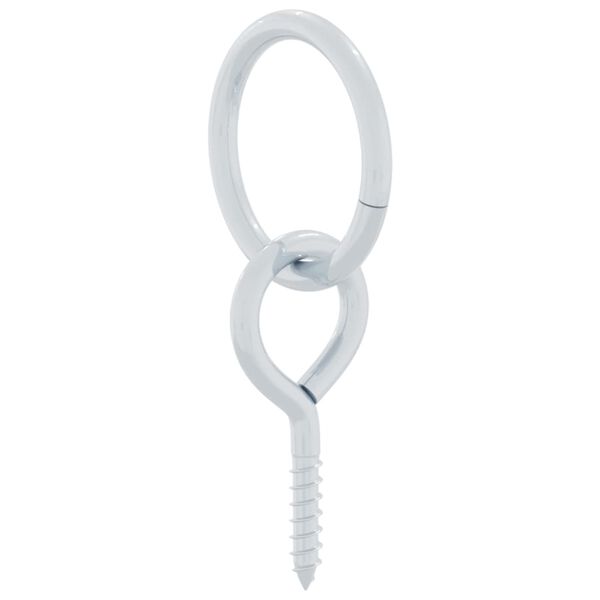 vidaXL H&auml;stf&auml;stringar med skruvar 3 st silver st&aring;l