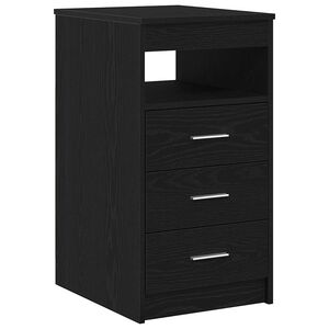 vidaXL Byr&aring; svart ek 40x50x76 cm konstruerat tr&auml;