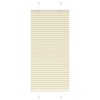 vidaXL Plisserad persienn cremef&auml;rgad 60x150cm tyg bredd 59,4cm