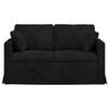 vidaXL Soffa Svart 138 x 78 x 80 cm Sammet