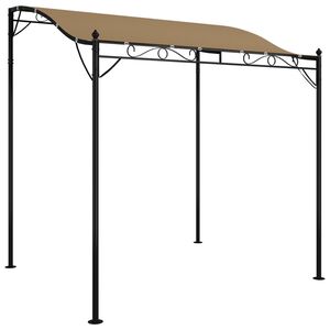 vidaXL Paviljong taupe 2x2,3 m 180 g/m&sup2; tyg och st&aring;l