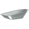 vidaXL Skottk&auml;rra Bricka Ers&auml;ttning Silver 90 x 63 x 28 cm
