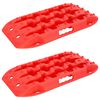 vidaXL Traktionsplatta 2 pcs R&ouml;d 57,5 x 30,5 x 5,5 cm F&ouml;rst&auml;rkt nylon