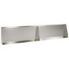 vidaXL St&ouml;dv&auml;gg 2 st 100 x 12 x 50 cm Rostfritt st&aring;l Silver