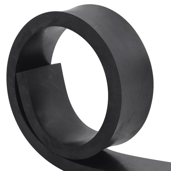 vidaXL Gummikant f&ouml;r sn&ouml;plog svart 100x10x2 cm