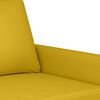 vidaXL Soffgrupp med dynor 3 delar gul sammet