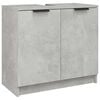 vidaXL Badrumssk&aring;p betonggr&aring; 64,5x33,5x59 cm konstruerat tr&auml;