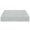 vidaXL Sv&auml;vande v&auml;gghylla betonggr&aring; 23x23,5x3,8 cm MDF