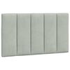 vidaXL Bed with Mattress "Hanko" Light Grey 90x200 cm Velvet