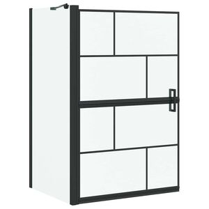 vidaXL Duschsk&auml;rm f&ouml;r Bad Svart och Transparent 80 x 68 x 128 cm