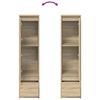 vidaXL Highboard sonoma ek 29,5x34x119,5 cm konstruerat trä