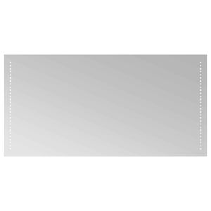vidaXL LED Badrumsspegel Transparent 100 x 50 cm h&auml;rdat glas