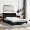 vidaXL Bed Frame without Mattress "Hvar" Black 120x200 cm Fabric