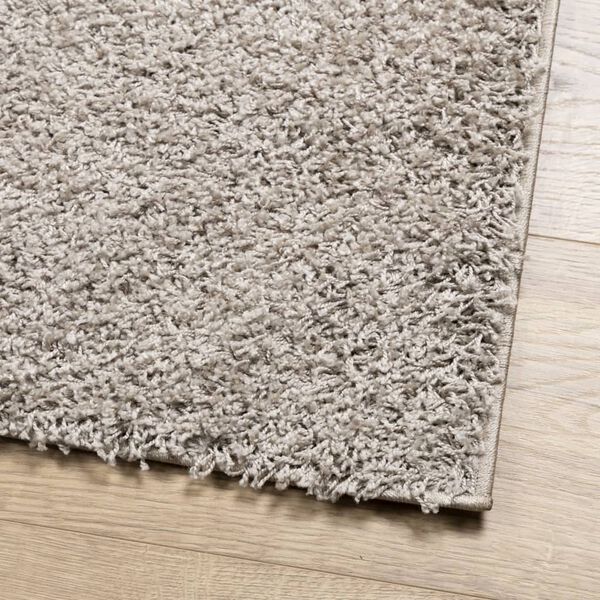 vidaXL Ryamatta PAMPLONA l&aring;ng lugg modern beige 240x240 cm