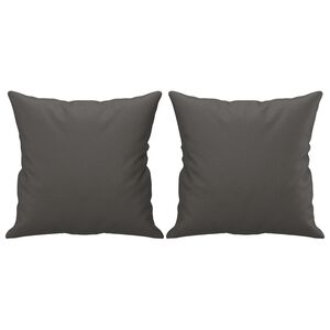 vidaXL Prydnadskuddar 2 st gr&aring; 40x40 cm konstl&auml;der
