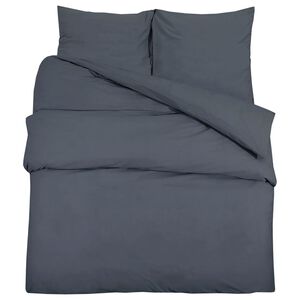 vidaXL B&auml;ddset antracit 140x200 cm l&auml;tt mikrofiber