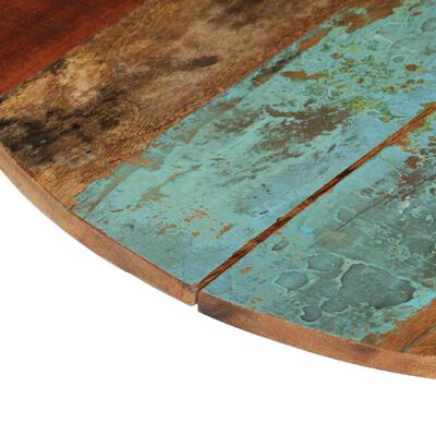 vidaXL Rund bordsskiva 60 cm 15-16 mm massivt återvunnet trä
