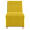 vidaXL Soffstol utan armst&ouml;d gul 55 cm sammet