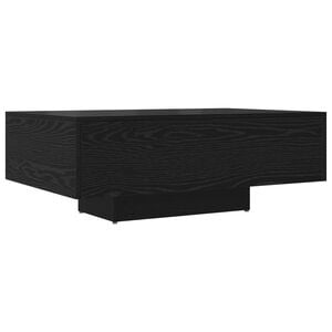 vidaXL Kaffeebord Svart Ek 85 x 55 x 31 cm