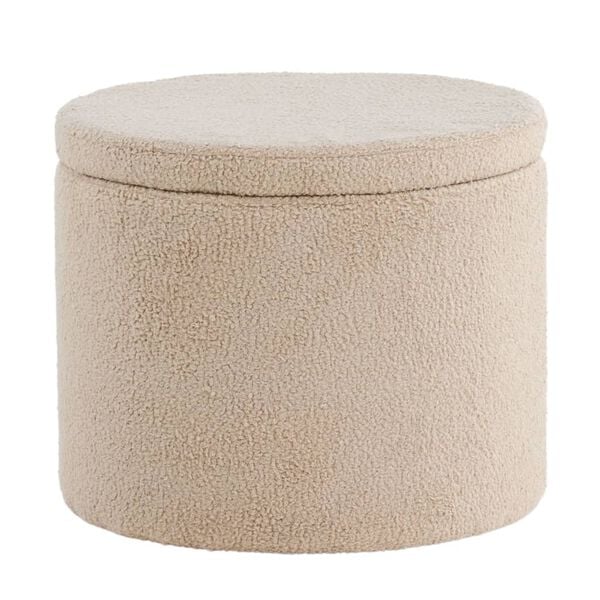 Venture Home Sittpuff Dunken 51x51x43 cm teddy beige