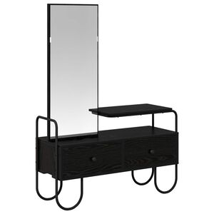 vidaXL Smyckebord Svart ek 100 x 36,5 x 136 cm Konstruerat tr&auml;