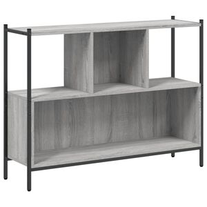 vidaXL Bokhylla gr&aring; sonoma 102x28x77,5 cm konstruerat tr&auml;