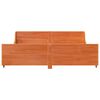 vidaXL S&auml;ngram utan madrass vaxbrun 180x200 cm massiv furu