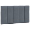 vidaXL Bed with Mattress "Hanko" Dark Grey 90x200 cm Velvet